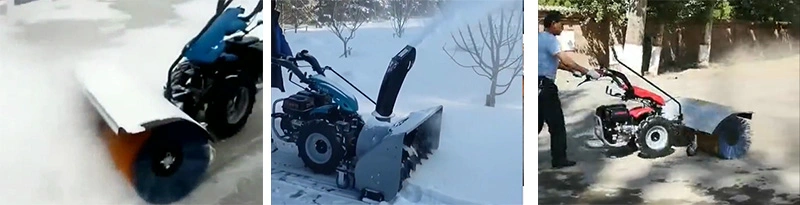 Best Gasoline Gear Drive Multi Functional Snow Sweeper/Snow Cleaning Machine