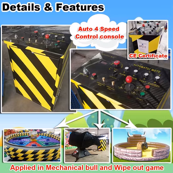 Factory price custom toxic mechanical inflatable meltdown machine,meltdown wipeout game for sale